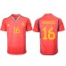 Spanien Rodri Hernandez #16 Hemma matchtröja VM 2022 Kortärmad Billigt